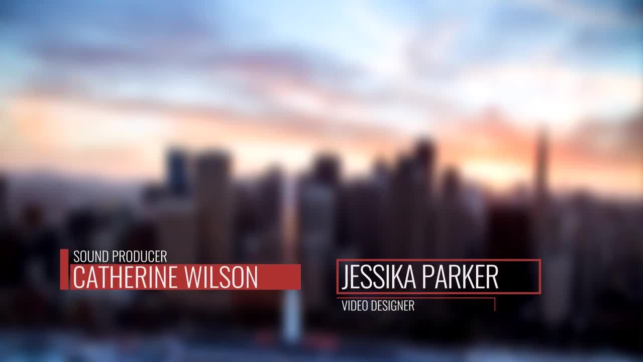 18个优雅的低三分之一或全屏标题素材库精选AE模板