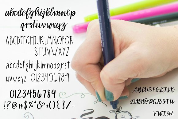 Hand Lettered Font Duo插图2