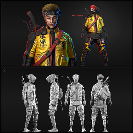 赛博朋克佣兵(游戏角色)素材之家精选3D模型