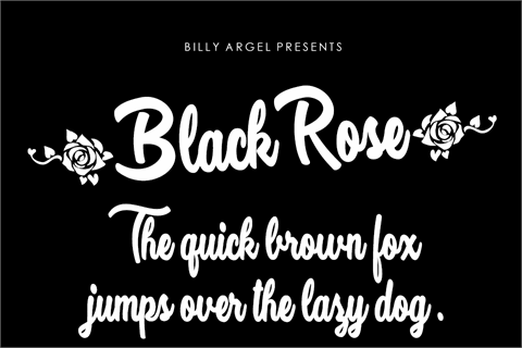 Black Rose Personal Use font素材之家精选英文字体