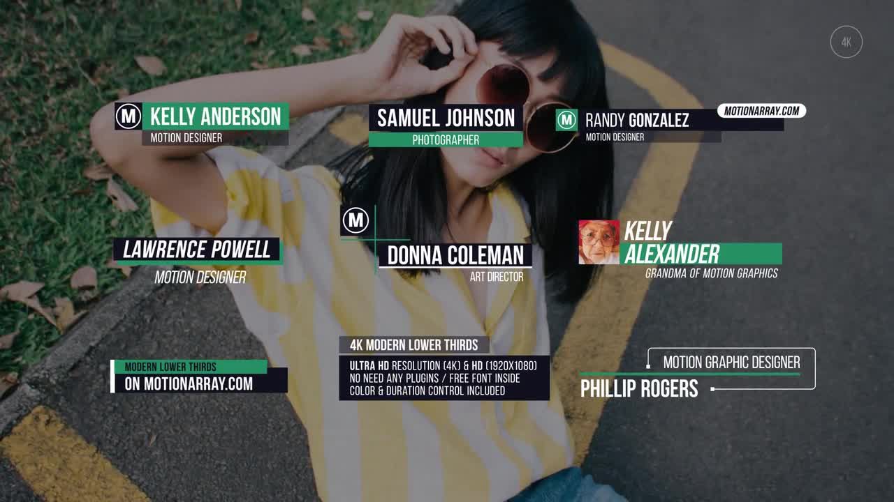 9个动态设计且精美的动画标题素材库精选AE模板