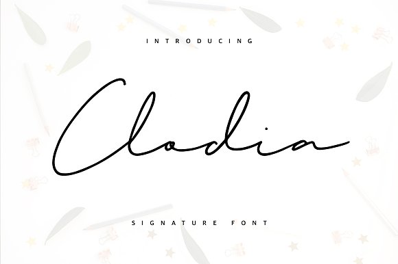 Clodia Signature Font素材之家精选英文字体