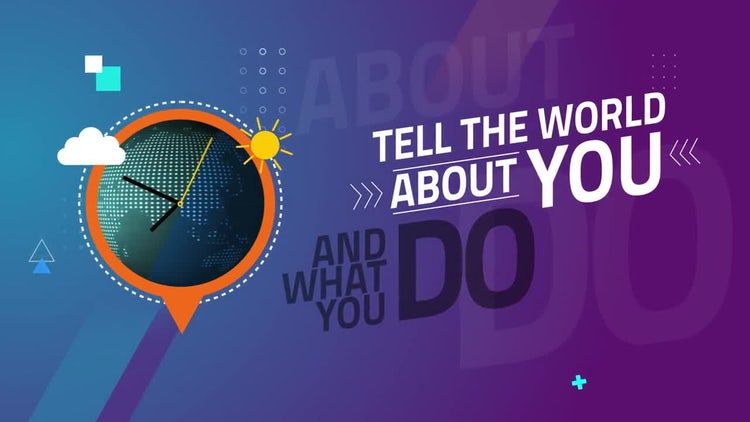 动态动画社交网络促销ae模板