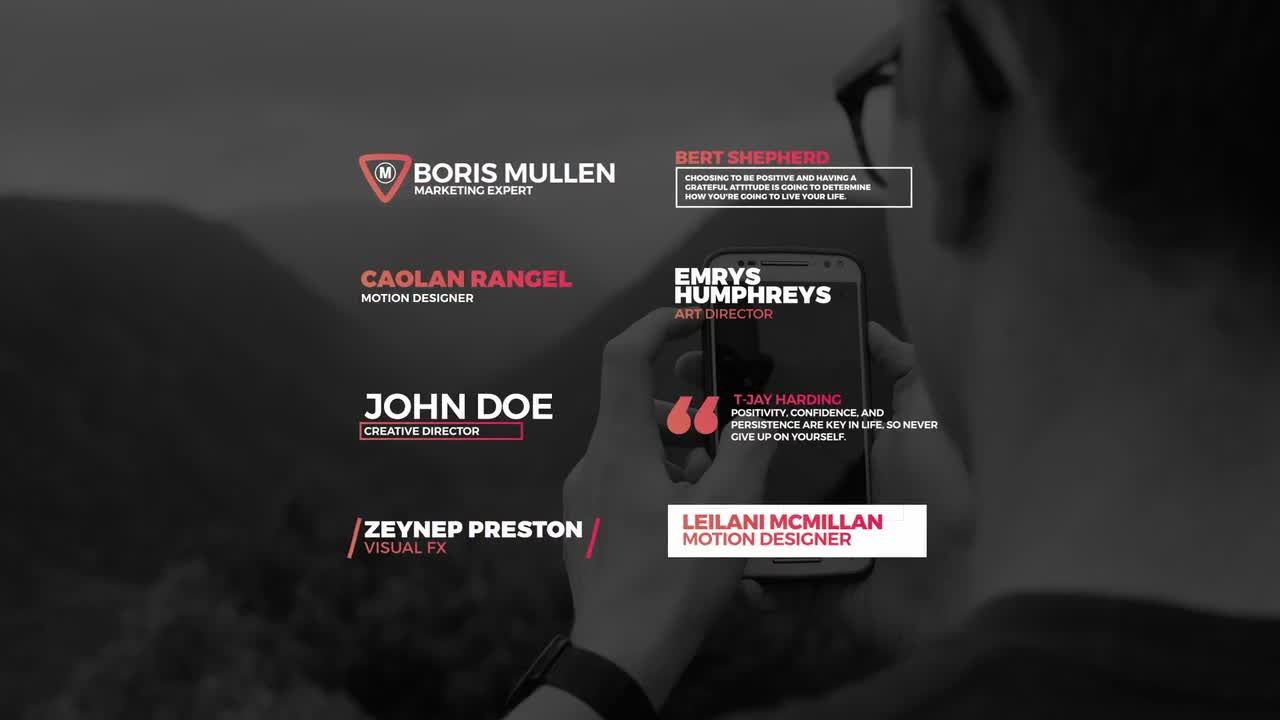 8个独特下三分之一视频素材库精选AE模板