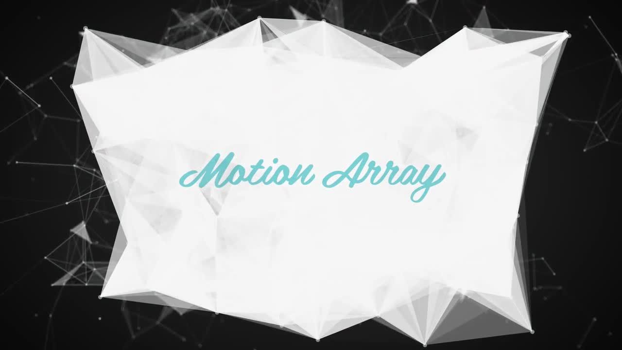 科技感抽象点线背景动画开场素材库精选AE模板