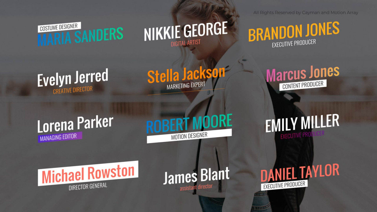 专业的下三分之一广告全屏标题素材库精选AE模板