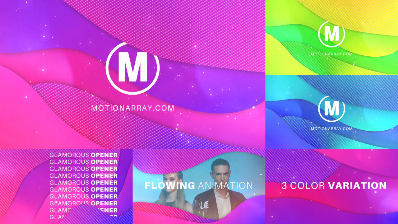 明亮时尚动态产品文本动画展示素材库精选pr模板