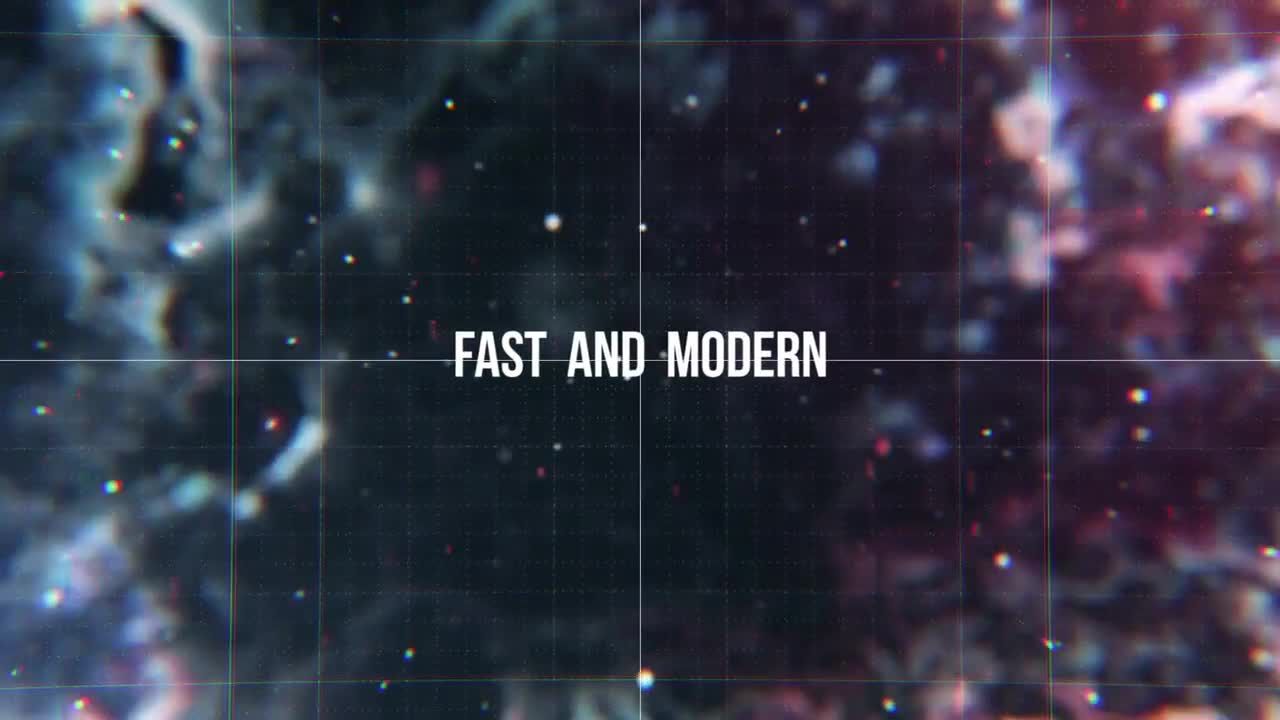 炫酷高科技飞船宇宙效果Pr视频素材