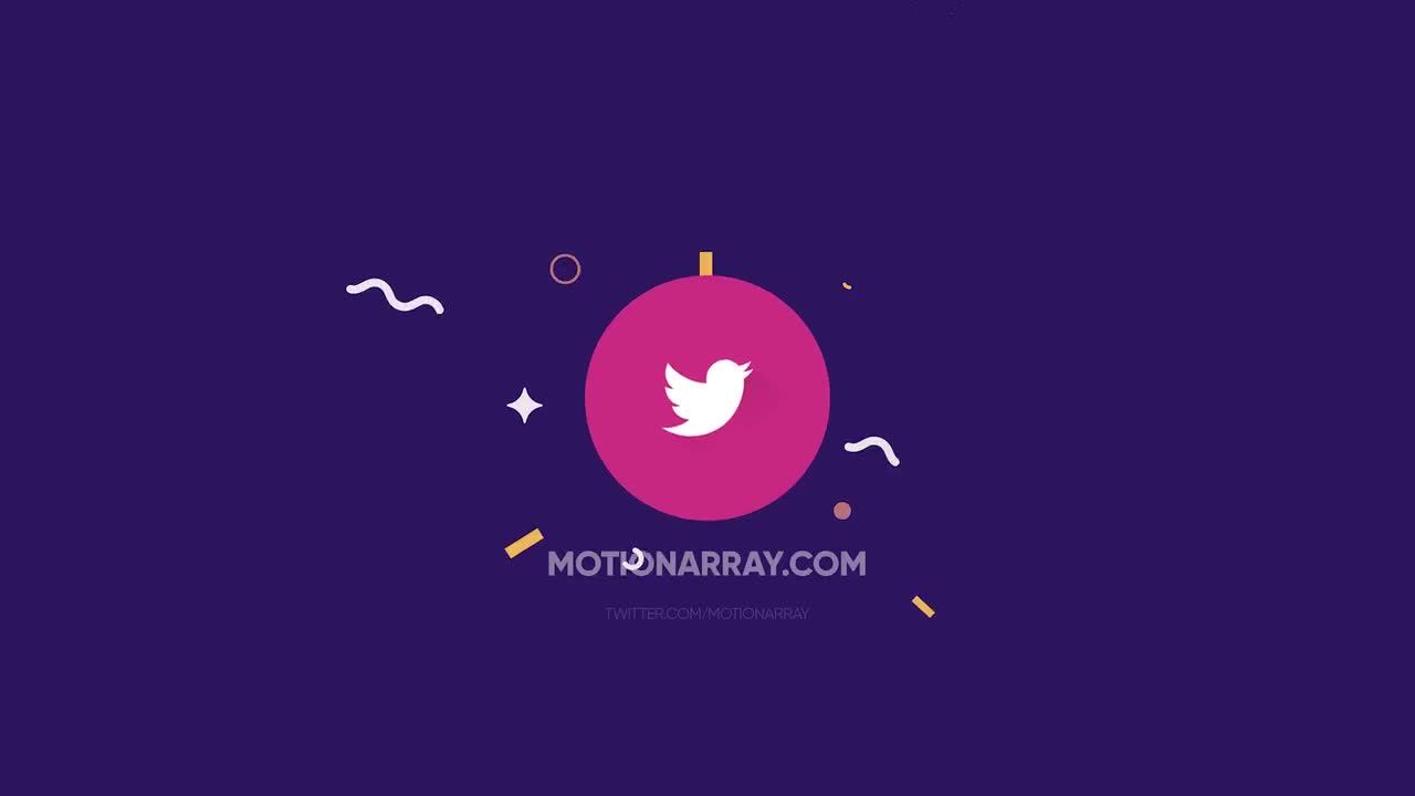 明亮且动态的商业广告平面徽标显示素材库精选AE模板