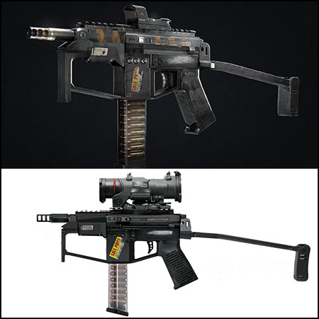 Wardog SMG突击步枪素材之家精选3D模型