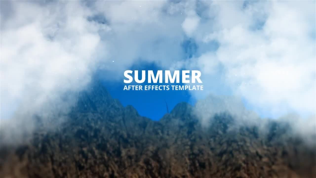 夏季葡萄藤显示LOGO 素材库精选AE模板