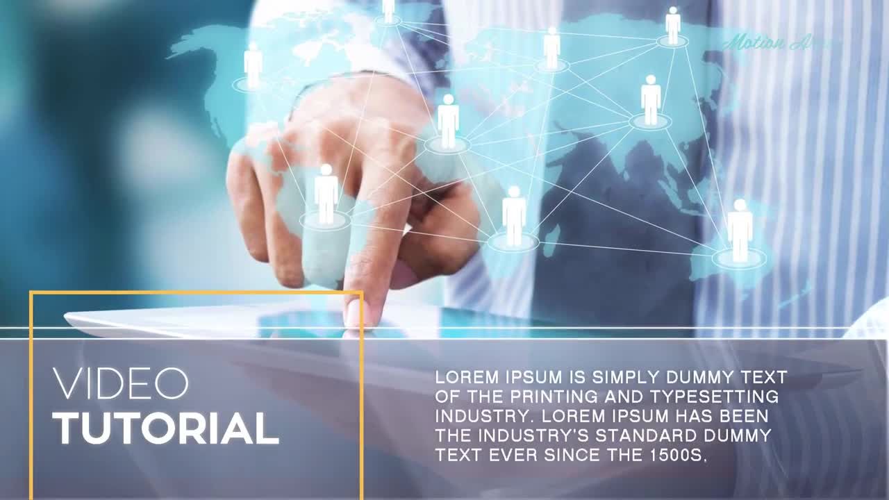 流畅优雅的时尚商务宣传文字动画素材库精选AE模板