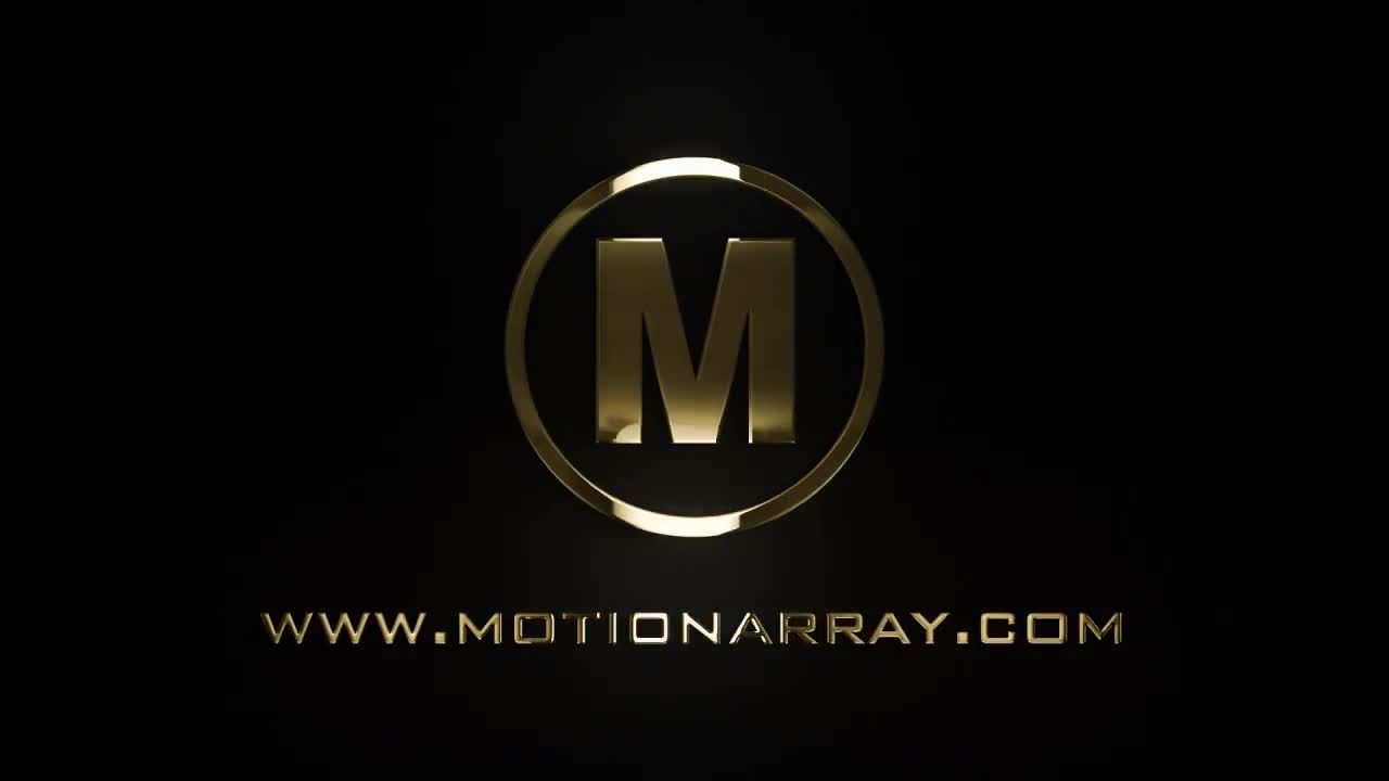 优雅黑暗精致的经典金色/银色徽标展示素材库精选AE模板