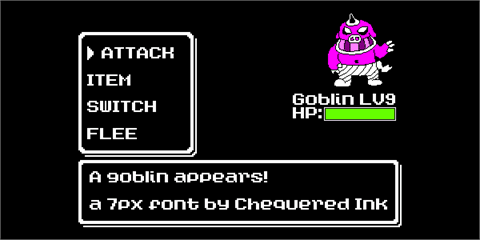 A Goblin Appears! font素材之家精选英文字体