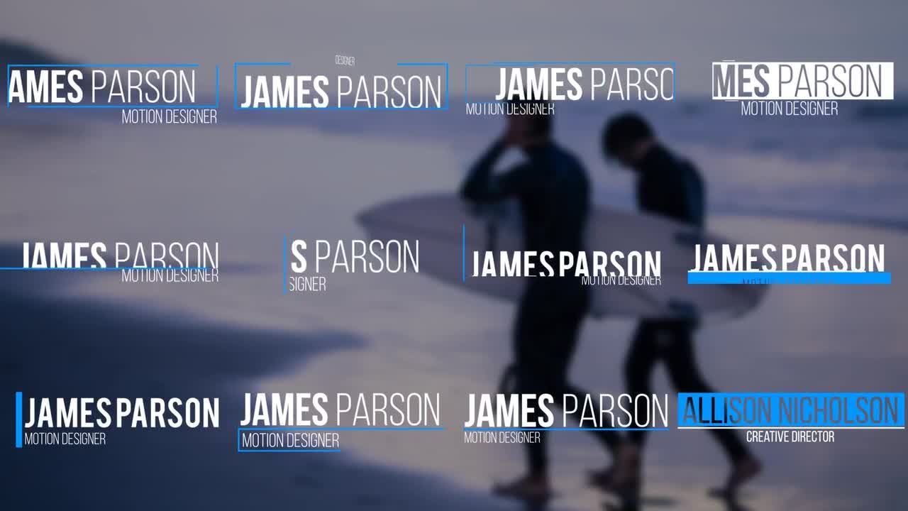 12个低三分之一的动画标题素材库精选AE模板