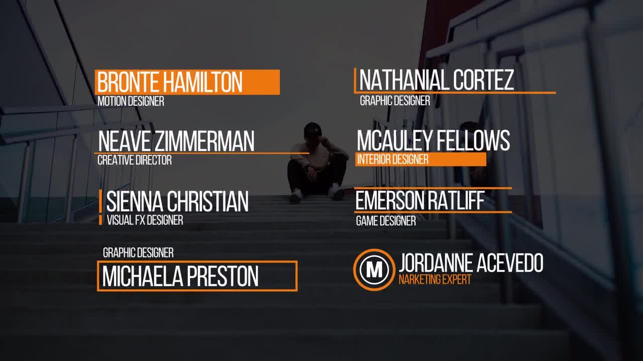 8个动画下三分之二标题素材库精选AE模板