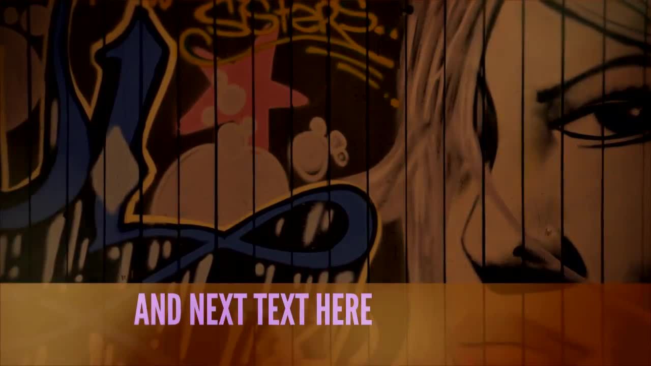 嘻哈效果文本动画素材库精选AE模板