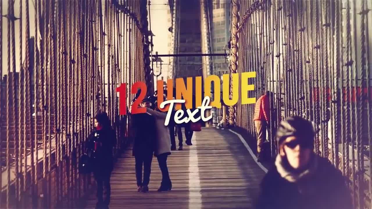 乐观活力现代都市风格开场白素材库精选AE模板