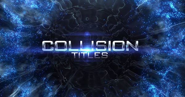 炫酷粒子撞击特效视频标题素材库精选AE模板 Collision Titles