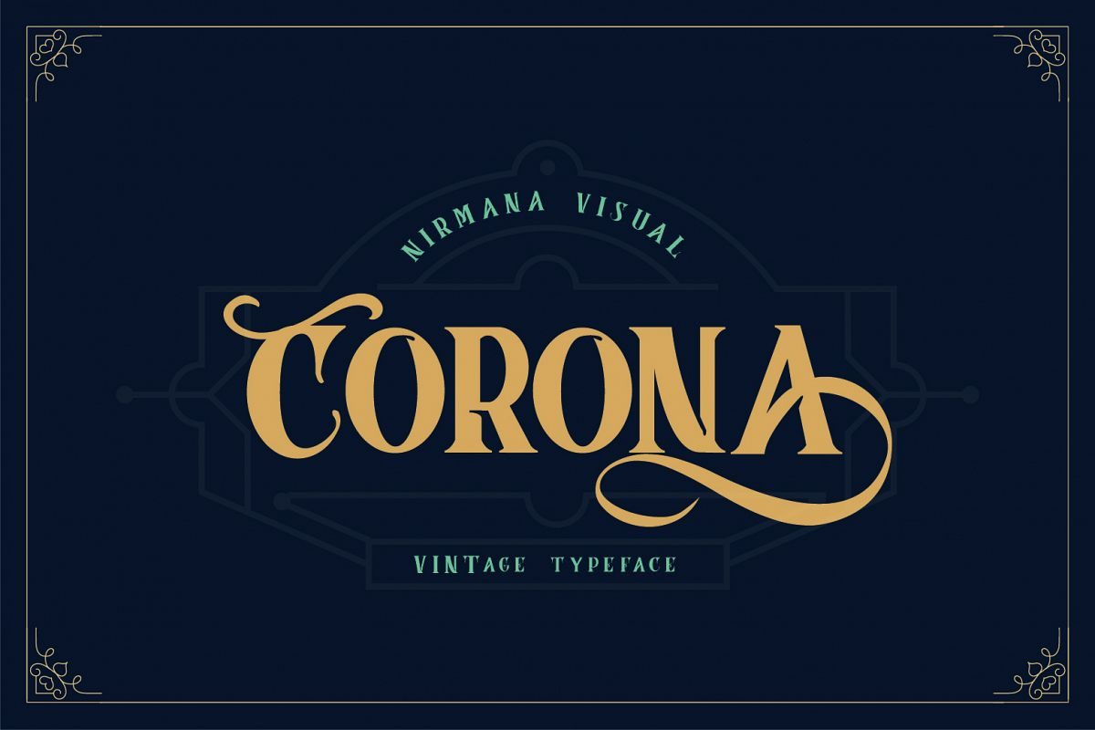 Corona Vintage Typeface Font素材之家精选英文字体