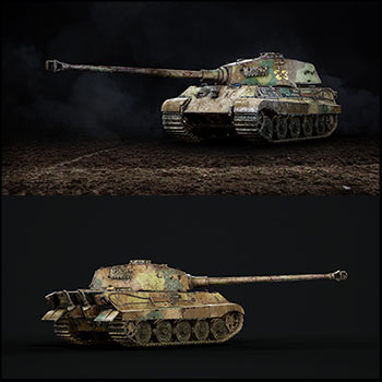 Panzerkampfwagen VI Ausf. B 坦克素材之家精选3D模型