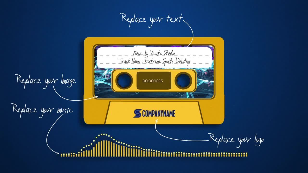 经典音频可视化标志素材库精选AE模板