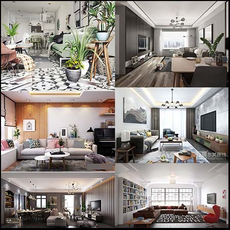 17款室内场景装饰素材之家精选3D模型