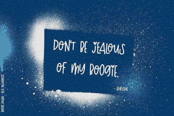 Boogie Down! Handlettered Sans Font插图2