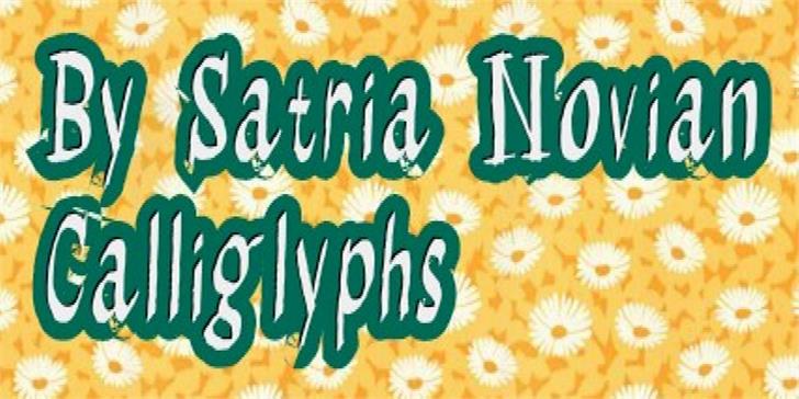 Calliglyphs font插图