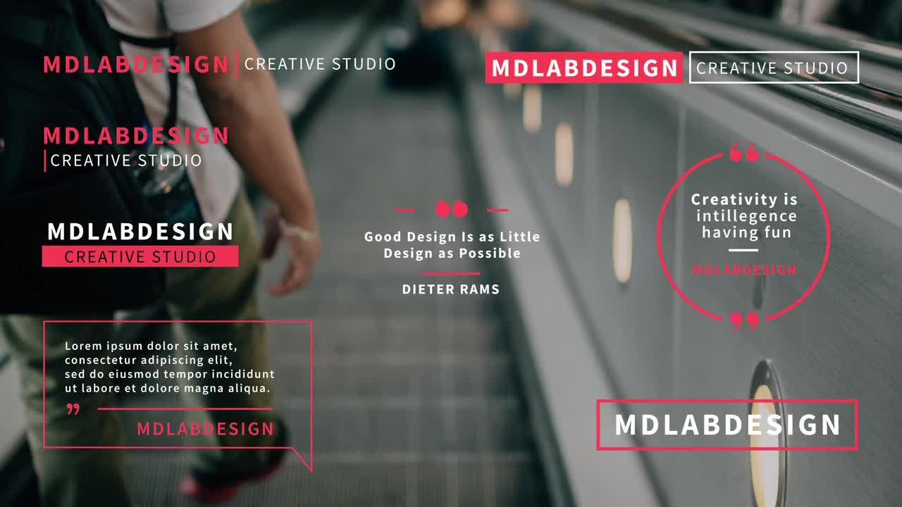 现代企业行情报价标题素材库精选AE模板