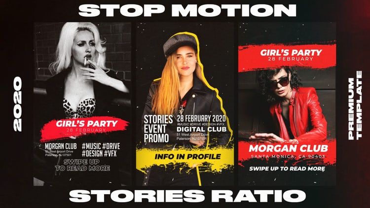 定格动画故事包动态动画ae模板