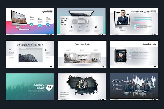 企业商业组织介绍PPT演示模板套装 Pitch Deck Powerpoint Presentation插图(9)