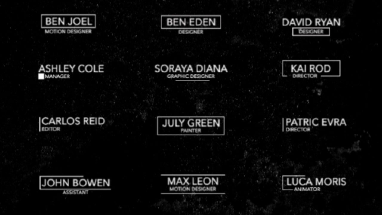 12个最低的三分之二标题动画素材库精选AE模板