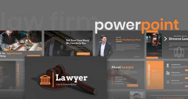 律师事务所/法律顾问宣传介绍PPT模板 Lawyero – Law &amp; Firm Powerpoint Presentation