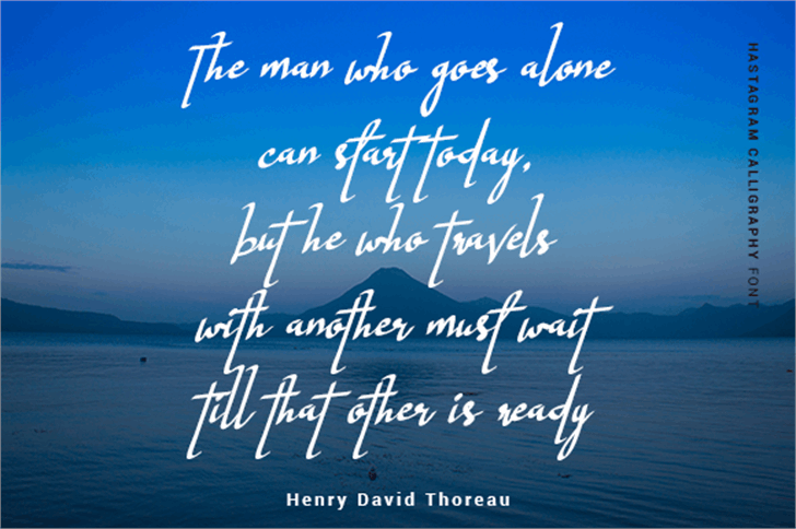 Hastagram Personal font插图2