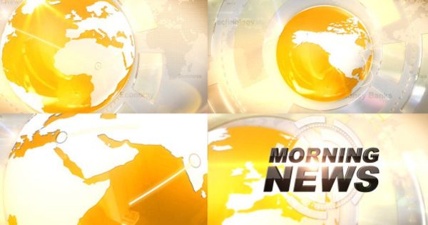 新闻直播间广告倒计时开场视频素材库精选AE模板 Broadcast News Idents