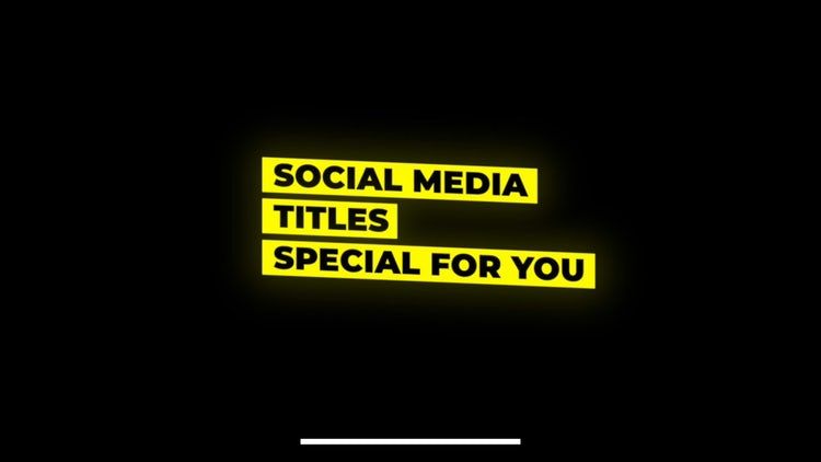 7个独特明亮的社交媒体标题素材库网精选fcpx模板