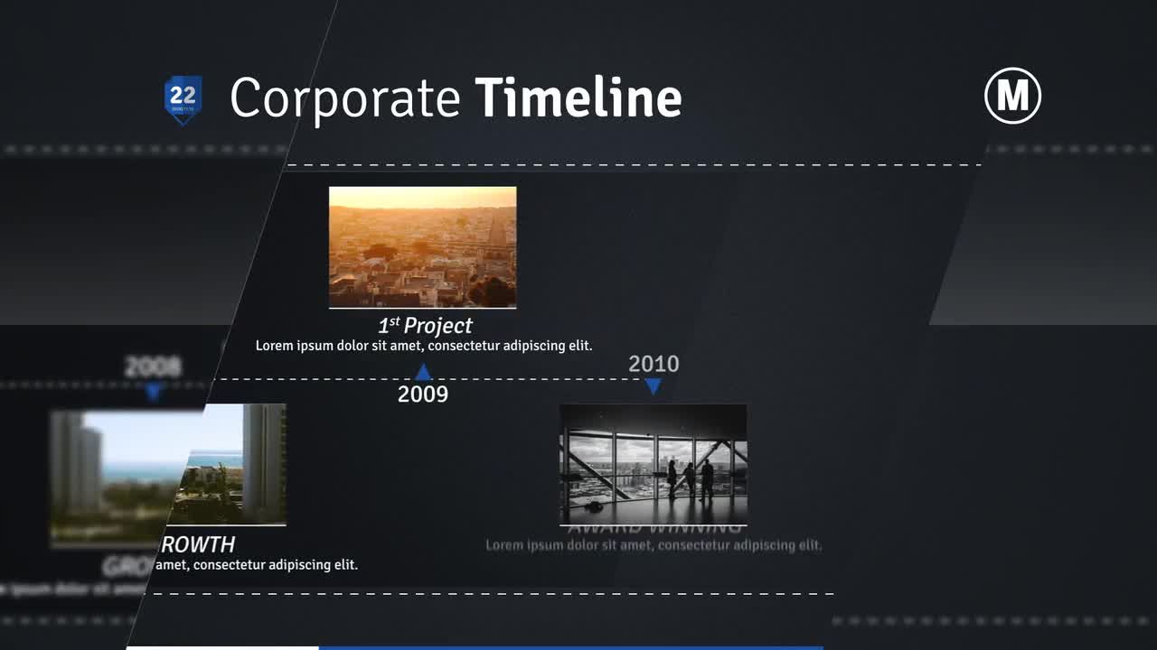 完整的演示文稿素材库精选AE模板