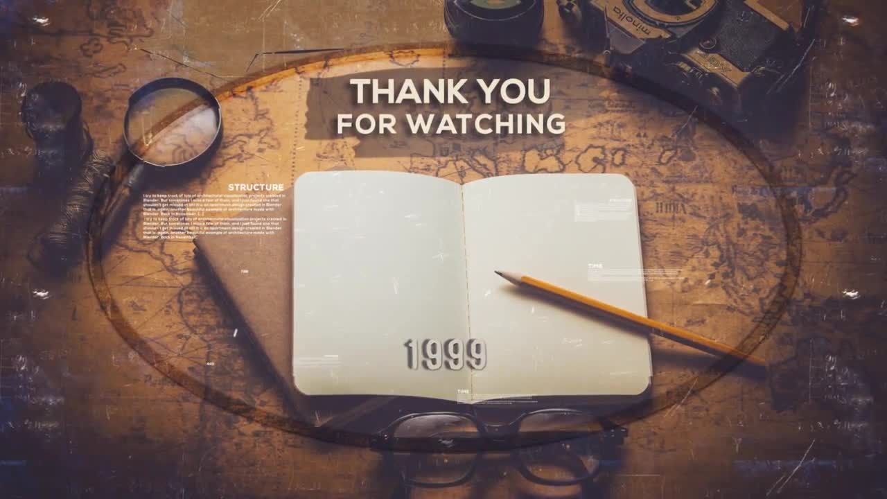 历史时间表II 视觉效果文本动画素材库精选AE模板