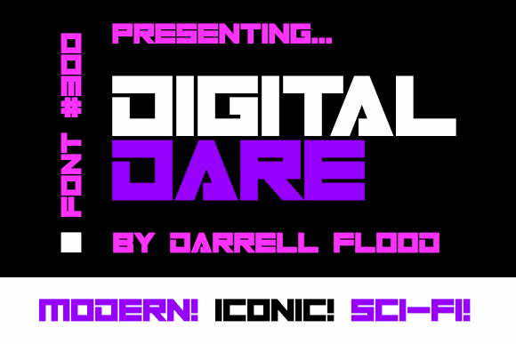 Digital Dare font插图