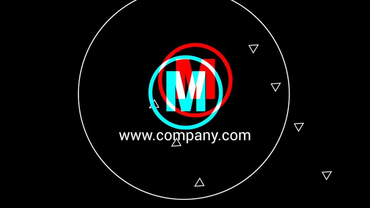 时尚惊人的标志过渡效果ae模板