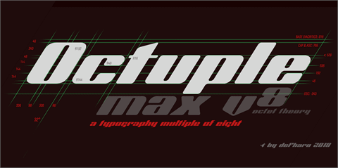 Octuple max font素材之家精选英文字体