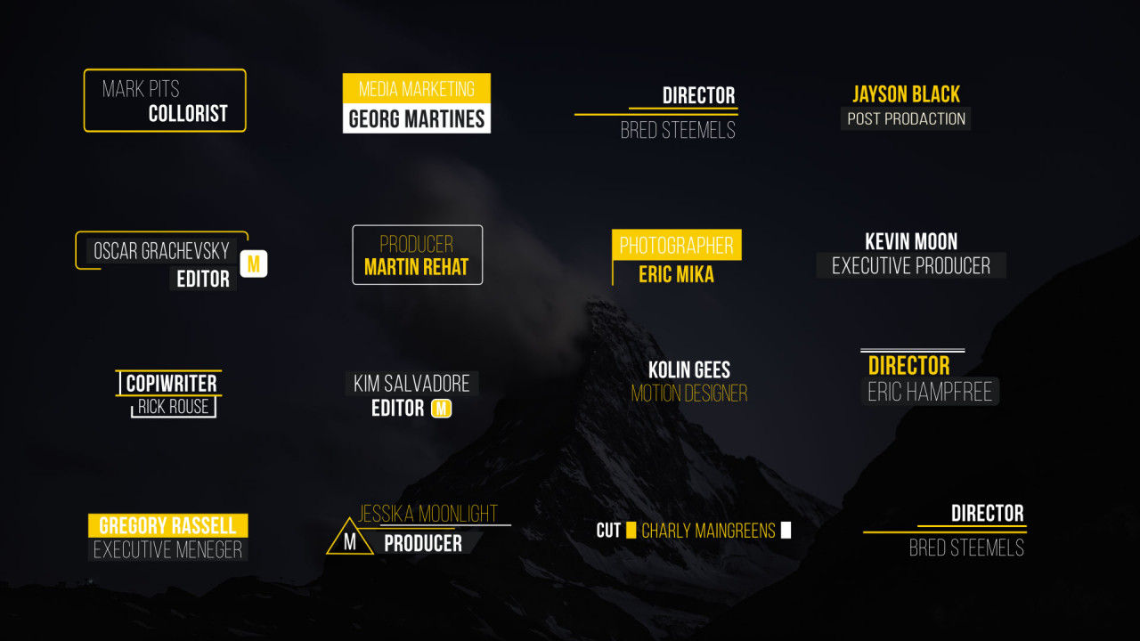 15个独特新鲜和动态动画下三分之一素材库精选AE模板