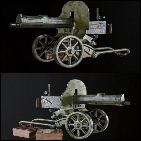 苏联马克西姆机枪素材之家精选3D模型