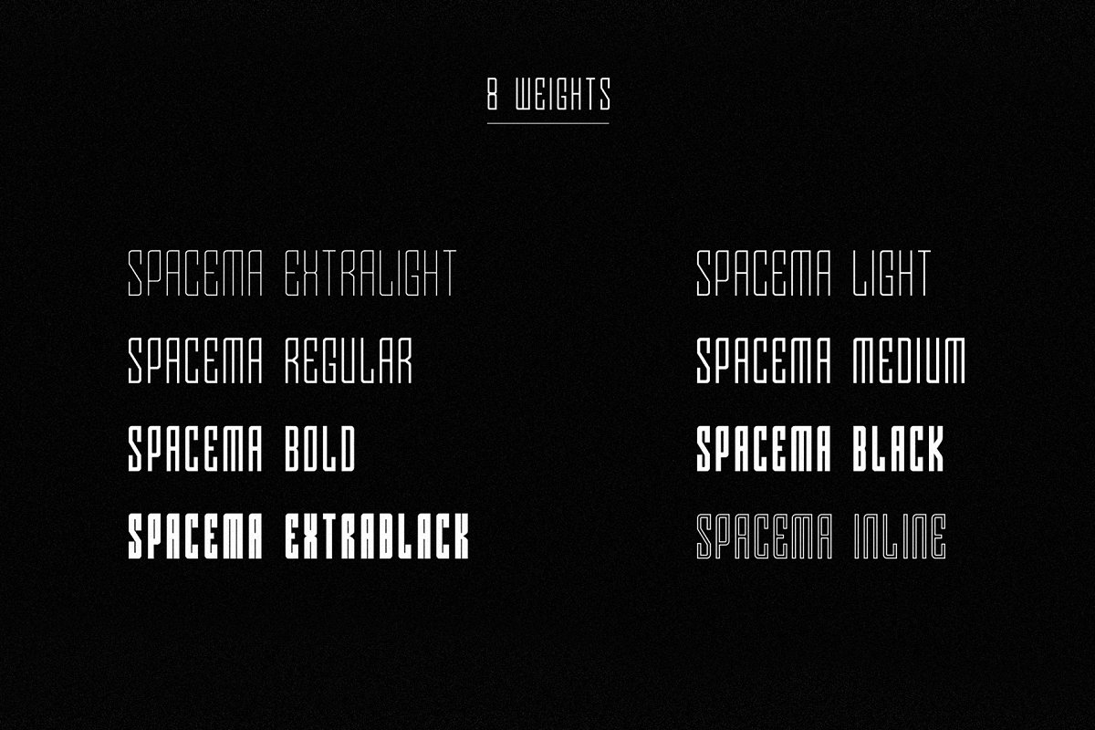 Spacema Font Family插图1