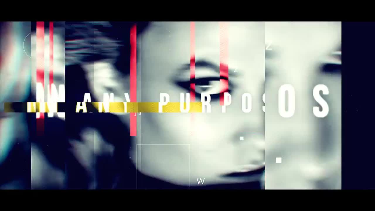 炫酷的故障和扭曲效果快速毛刺过渡素材库精选AE模板