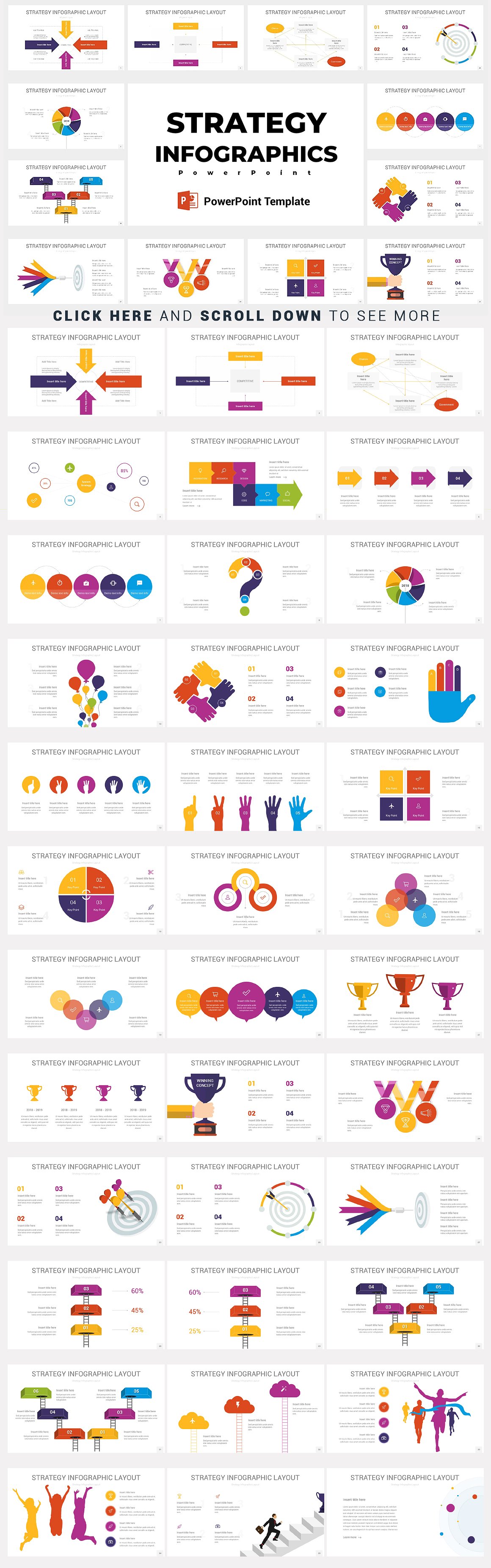 现代，干净多用途的PPT信息图表包插图(14)