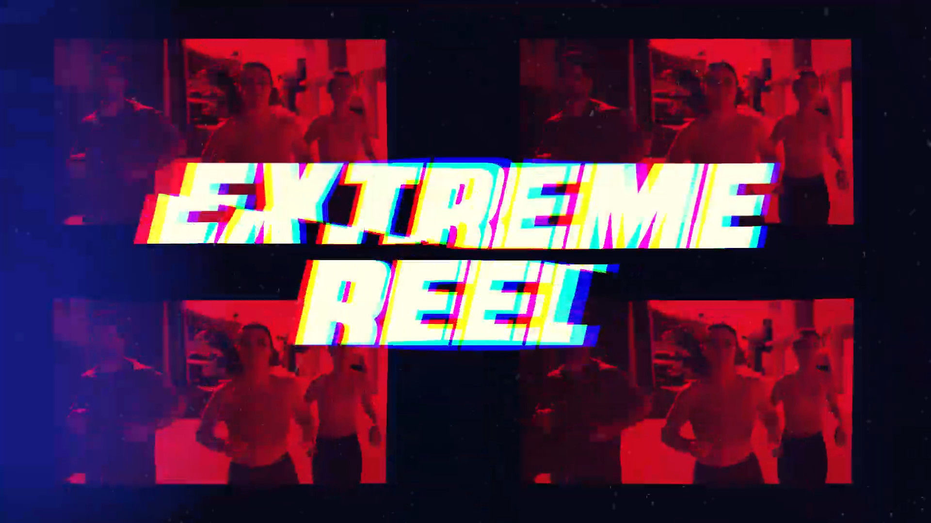 毛刺效果动作开场动画素材库推荐PR模板