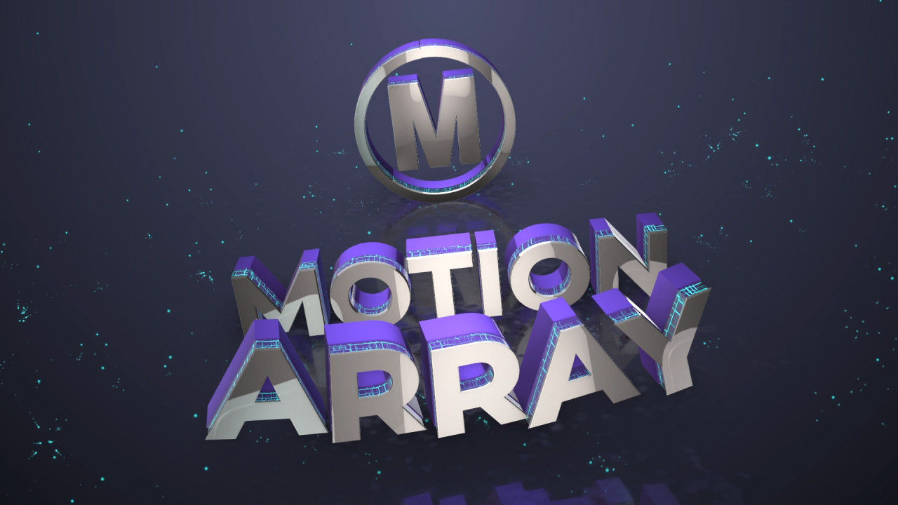 带有粒子的3D LOGO显示素材库精选AE模板