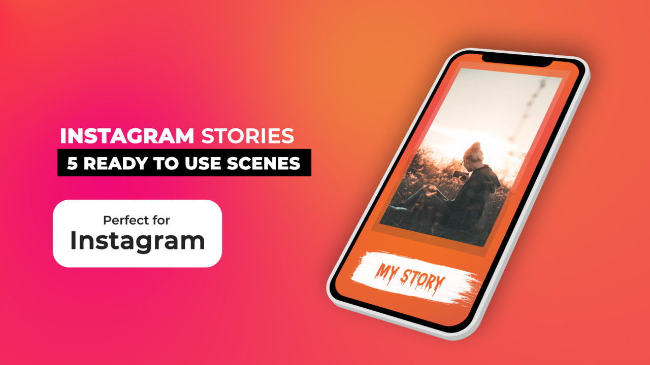 5个明亮的Instagram故事包素材库精选AE模板